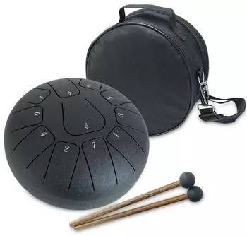 Keepdrum TD8BK-F Tongue Drum 11 Töne, schwarz, F-Dur (td8bk-f)
