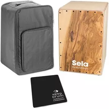 Sela Cajon Maestro Olea mit Tasche und Sitzpad (semc1-cajb10-cp01)
