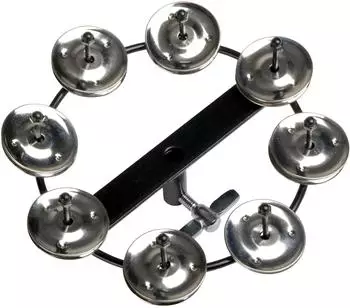 Fame Jingle HiHatTambourine einreihig Tamburin Schwarz