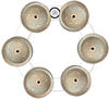 Big Fat Snare Drum Bling Ring White Copper Becken-Effektzubehör,...