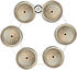 Big Fat Snare Drum Bling Ring White Copper