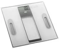 Ade Tabea Badezimmerwaage Mit K&ouml;rperanalyse, Bis 180 Kg, 30 X 30 Cm, Wei&szlig;
