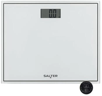 Salter Compact Glass Electronic Bathroom Scale in White | Charlies