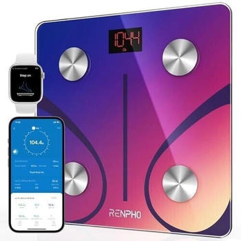 RENPHO s for Body Weight with High Precision Sensors Bluetooth Weighing Scales Body Composition Monitors with App Elis 1