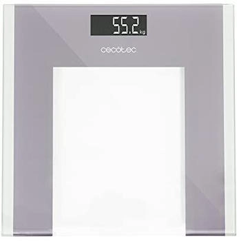 Cecotec Cecotec Digital Surface Precision Health Bathroom Scale Tempered Glass Platform 30 x 30 cm Inverted LCD Display Maximum Capacity 180 kg Extra Flat Design Includes Tape Measure