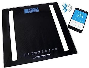 Esperanza EBS016K - - EBS016K B.Fit - Bluetooth Bathroom Scale 8 in 1 - Black