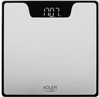 Adler AD 8174 Badezimmerwaage silber Digital Personenwaage LED Display Batterie...