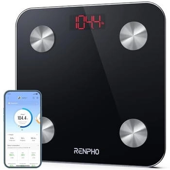 RENPHO Weighing Scales for Body Weight Smart with App Bluetooth Body Fat Scales for Body Fat BMI Muscle Mass Track Weight Loss