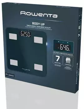 Rowenta Digitale Badezimmerwaage Br2600 Blau 180 Kg