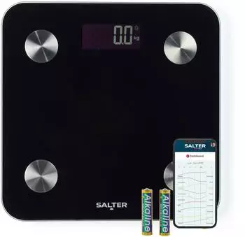 Salter Smart Scale 180kg, 17 Körpermetriken, beleuchtetes Display (SA00655FEU6)