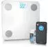MyBeo Körperanalysewaage Bluetooth, BMI, Körperfett, 5-180kg, weiß