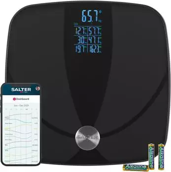 Salter Smarte Personenwaage, 180kg, 17 Körperzusammensetzungs-Metriken, 8 Nutzer (SA00707BFEU6)