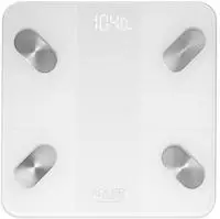 Adler AD 8186 Smart Badezimmerwaage mit App und Bluetooth Wei&szlig; (AD 8186 white)
