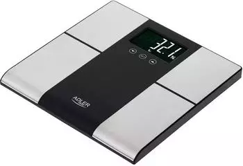 Adler AD 8165 Digitale Körperanalysewaage 225kg LCD-Display (AD 8165)