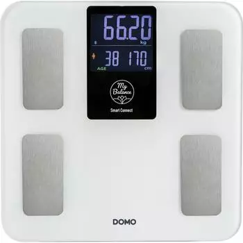 DOMO Körperanalysewaage DO9305W digital 180kg weiß (DO9305W)