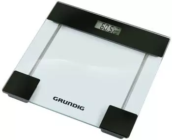 Grundig Personenwaage digital, LCD-Display, Temperaturanzeige, bis 180kg