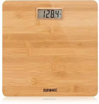 Duronic BS503 Personenwaage digital 180kg, Bambus, LCD (BS503)