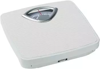 Wenko Personenwaage mechanisch, Metall, weiß, 130kg