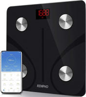 Renpho B01N1UX8RW, Renpho K&ouml;rperanalysewaage (180 kg) (B01N1UX8RW) Silber/Schwarz
