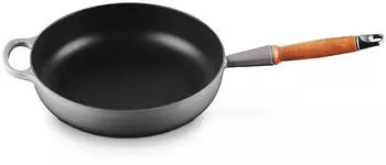 Le Creuset Signature Saut&eacute;pfanne mit Holzgriff 28 cm flint