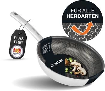 Moritz & Moritz Pfanne Edelstahl 24cm silber