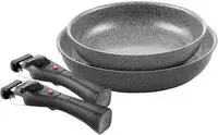 BALLARINI Pfannen-Set "Bratpfanne Torre" Aluminium Set, 2 Griffe, 1 Bratpfanne 28 cm,