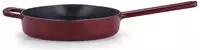 Fissler 58610, Fissler Pfanne Gusseisen, Burgunder rot (Bratpfanne, Gusseisen, 24 x 6