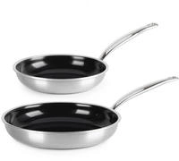 GreenPan Premiere Bratfpannenset 2-tlg., 20+28cm Edelstahl (CC005002-001)