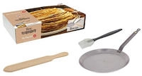 DE BUYER - Crepe-Pfanne, 28 cl, rund, 26 cm, f&uuml;r Pfannkuchen und Pasteten, Gas,