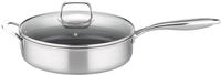 GSW Schmorpfanne "Inoxxa Black &Oslash; 28 cm" Edelstahl Dreischicht-Material,