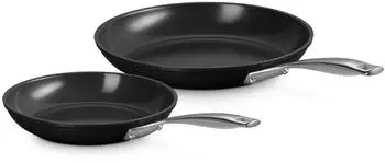 Le Creuset ESSENTIAL Keramik Antihaft Pfannenset flach 24/28 cm