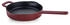 Fissler Moments Collection/Emaillierte Gusseisen-Pfanne Ø 26 cm antihaftend hoher Rand mit Ausgießern Aufhänge-Öse PFAS/PTFE-frei Induktion Burgunderrot