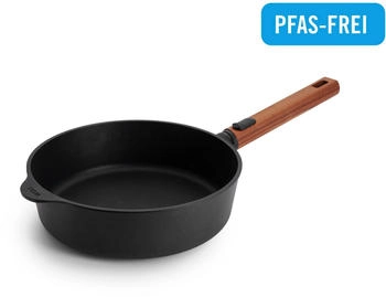 Woll Schmorpfanne Eco Logic QXR Guss-Hochrandpfanne Aluminiumguss (1-tlg.) PFAS-freie Diamond-QXR Beschichtung Ø 24 cm x 7 cm