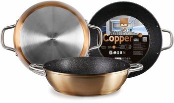ibili Deep Frying Pan with 2 Handles Natura Copper 28 cm