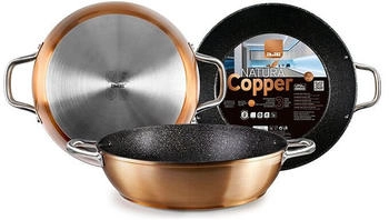ibili Deep Frying Pan with 2 Handles Natura Copper 32 cm