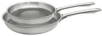 Elo Relief Passion stainless steel frying pan set 24 and 28 cm