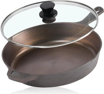 Mahlzeit Gusseisenpfanne mit Deckel &Oslash; 25 cm 2 L