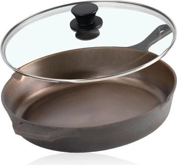 Mahlzeit Grillpfanne mit Deckel poliert Ø 29,5 cm