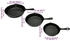 vidaXL Bratpfannen Set Gusseisen 3-tlg. ø 17 / 21 / 27 cm