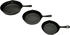 vidaXL Bratpfannen Set Gusseisen 3-tlg. ø 17 / 21 / 27 cm