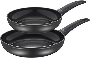 Küchenprofi Pfannenset Monza schwarz Aluminium 2tlg.