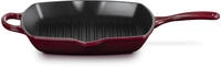 Le Creuset 17724, Le Creuset Grillpfanne quadratisch Signature 26 cm Garnet