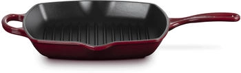 Le Creuset Grillpfanne Signature - Garnet - 26 x 26 cm - emaillierte Antihaftbeschichtung