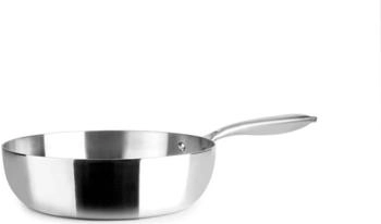 ibili Deep Frying Pan, Three-Layer, Triply Natural, 28 cm