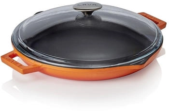 Lava Orange frying pan with lid 31.5 cm