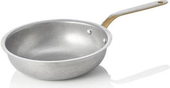 WAS Germany Vintage serving pan with brass handle 16 cm