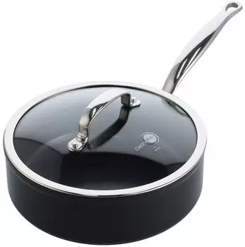 GreenPan Barcelona Pro Black ceramic sauté pan 24 cm with lid