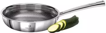 Chef Cuisine Bratpfanne Edelstahl Wabenstruktur Fusion&reg;-Pro-II Keramikbeschichtung 24 cm