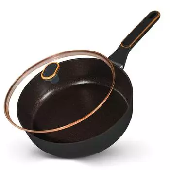 Stoneline Schmorpfanne antihaft hoher Rand tief mit Deckel 28 cm