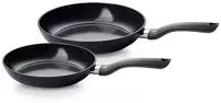 Fissler Pfannen-Set "Essential" Aluminium Set, je 1x Keramikpfanne 24 + 28 cm, 2 tlg.
